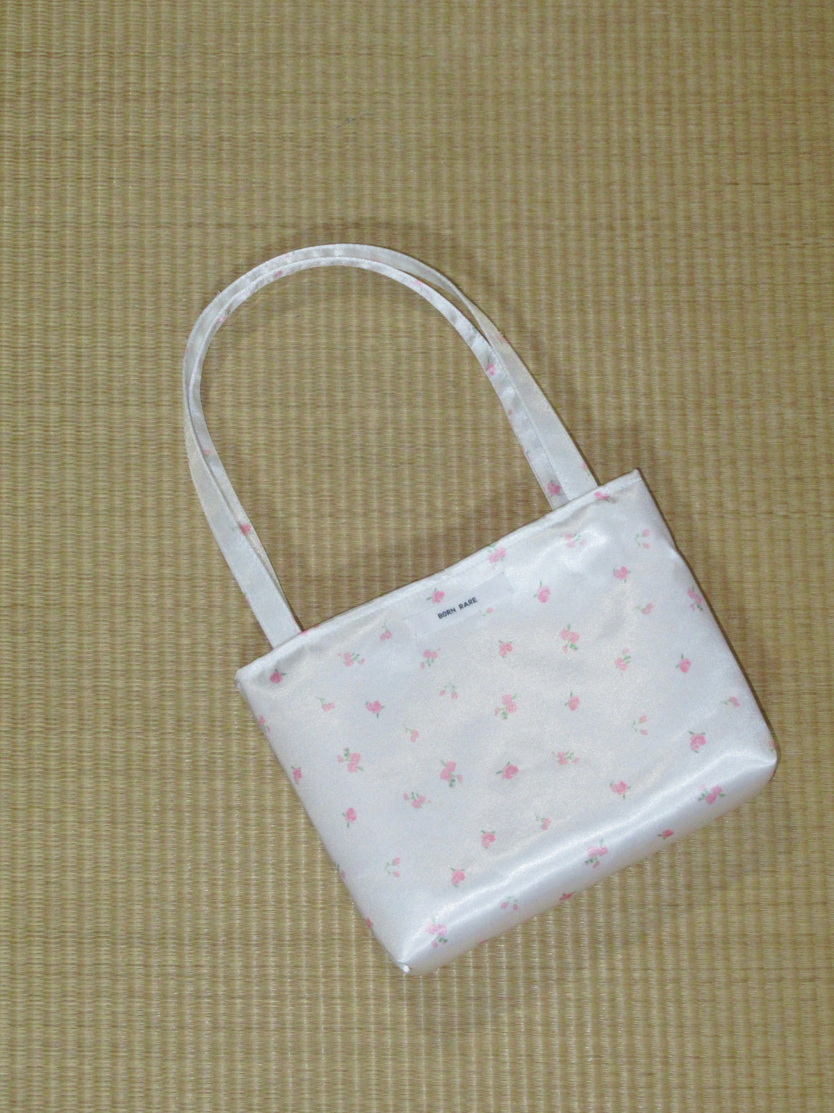petal satin bag