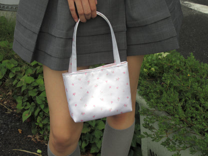 petal satin bag