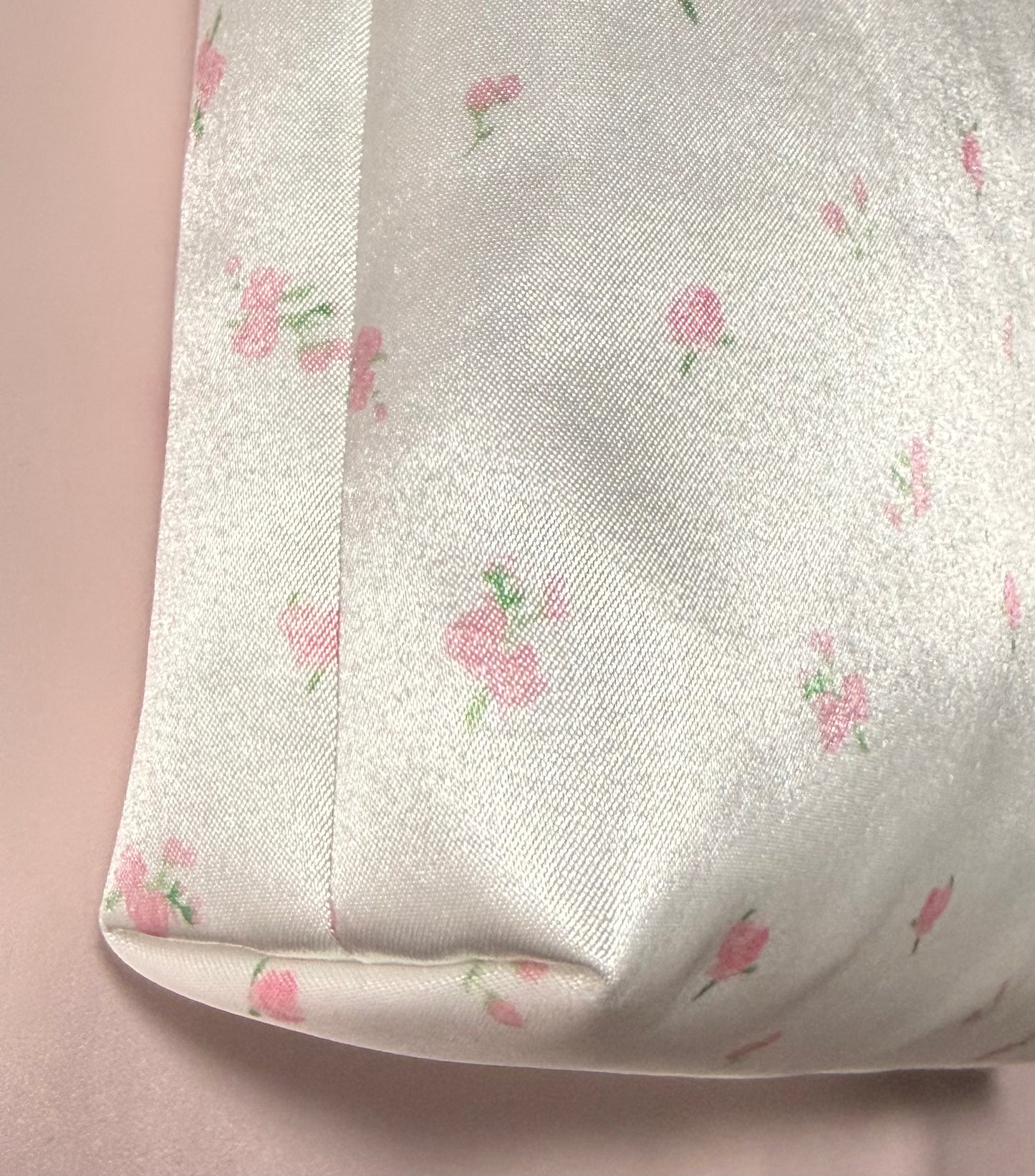 petal satin bag